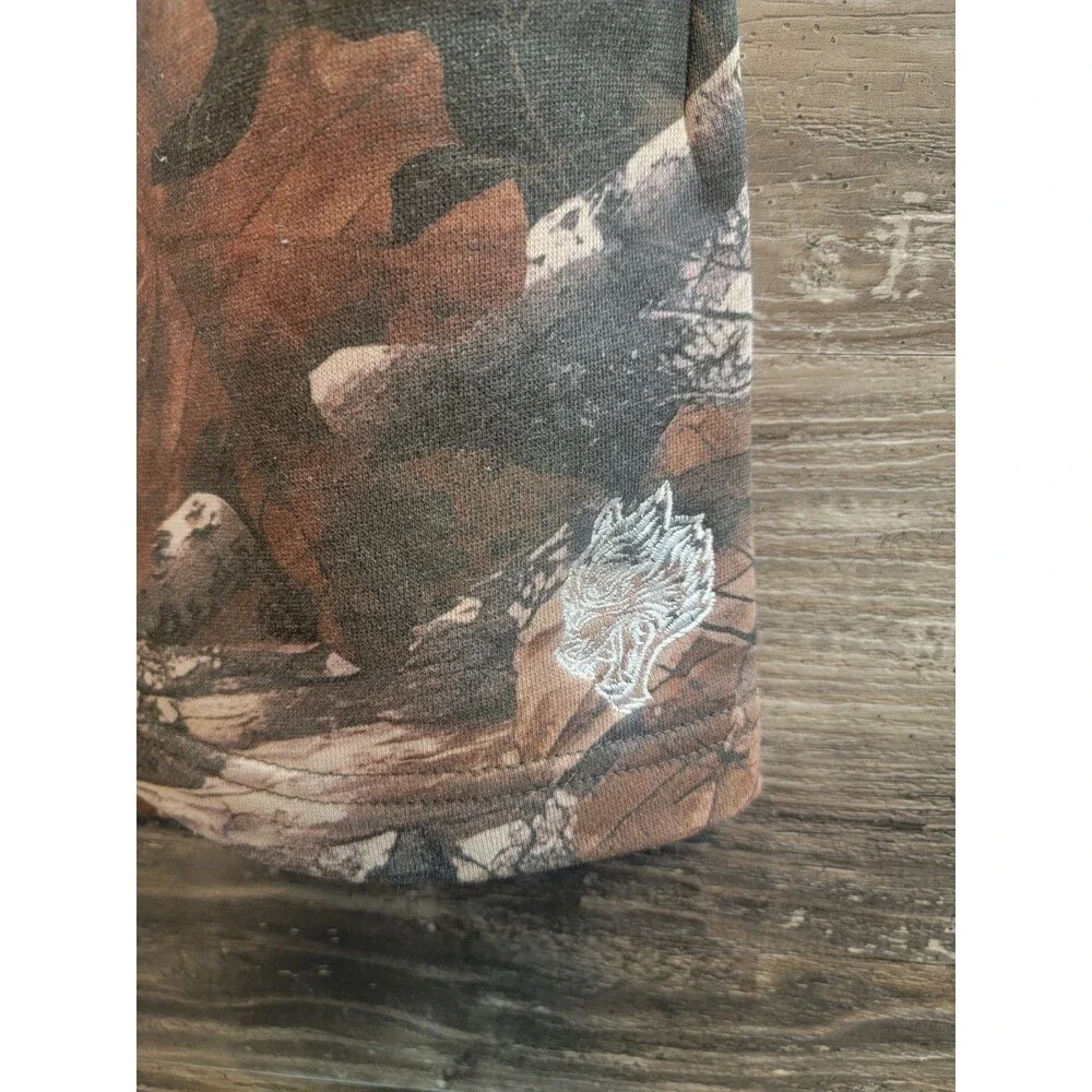 Darc Sport Wolves Woodlands Camo Cotton Sweat Shorts Men's Small